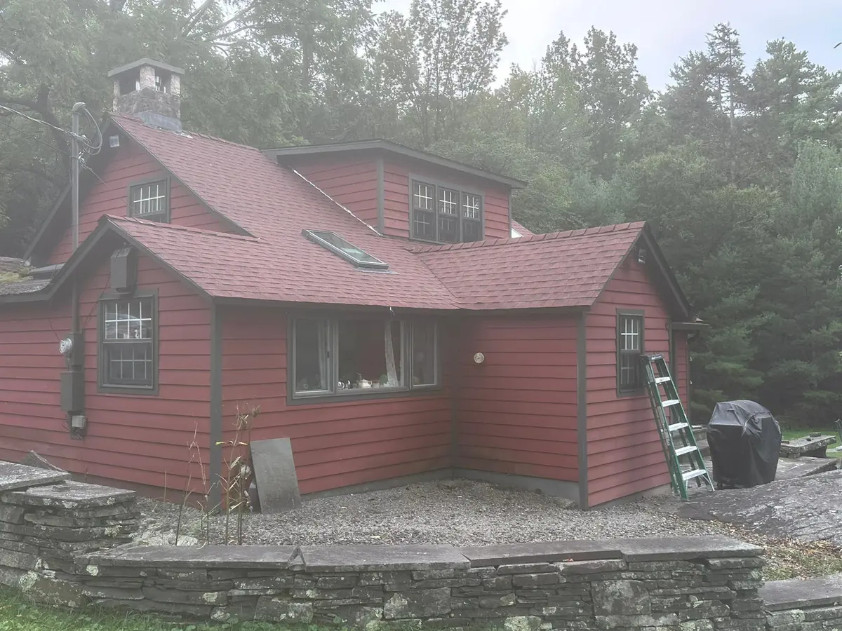 Freshly finished home exterior by SSKM Construction