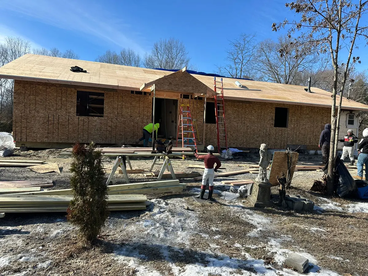 New build framing and sheathing by SSKM Construction