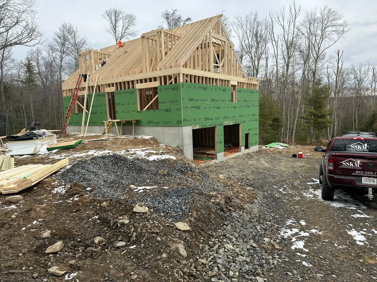 New construction framing in the Hudson Valley